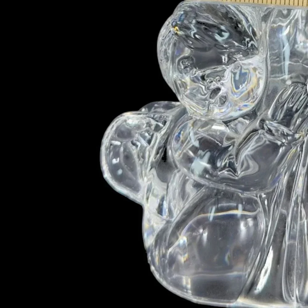 R.O.C Vtg Crystal Mother & Child Figurine Sculpture